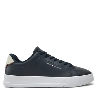 Sneakersy Tommy Hilfiger Th Court Lth Detail Ess FM0FM05367 Granatowy - Sneakersy męskie - miniaturka - grafika 1