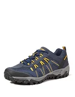 Buty trekkingowe męskie - Hi-Tec Męskie buty turystyczne Jaguar z niskim stanem, Granatowy żółty, 43 EU - miniaturka - grafika 1