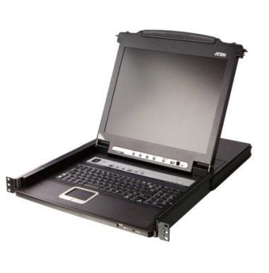 Przełącznik KVM LCD ATEN CL5708M, USB-PS/2, VGA, 8 portów, DE-Layout