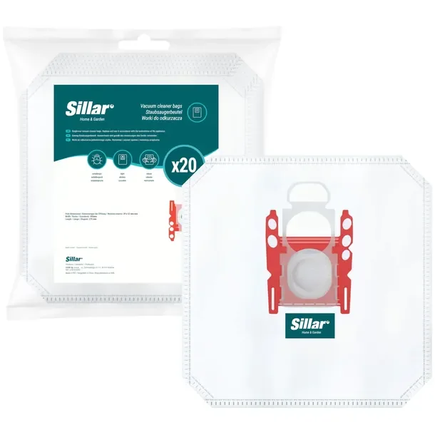 20x Worki Sillar do odkurzacza Bosch Siemens Serie 2 4 6 8 GL20 GL30 GL45