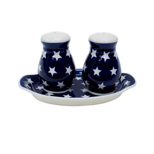 Ceramiczny zestaw solniczka Ceramika Bolesławiec - Młynki do soli i pieprzu Ceramiczny zestaw solniczka Ceramika Bolesławiec - Młynki do soli i pieprzu - miniaturka - grafika 1