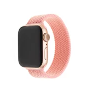 Akcesoria do smartwatchy - Apple Pasek wymienny FIXED Nylon Strap na Watch 42/44mm velikost L FIXENST-434-L-PI) Różowy - miniaturka - grafika 1