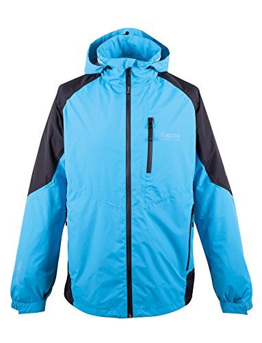 Deproc Active męska kurtka przeciwdeszczowa niebieski niebieski S