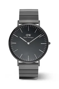 Zegarek Daniel Wellington zegarek męski kolor czarny DW00100778 - Zegarki męskie - miniaturka - grafika 1