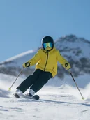 Kurtki i płaszcze dla chłopców - 4F Kurtka narciarska membrana 10000 chłopięca - żółta 164 (13-14 lat) - miniaturka - grafika 1