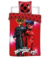 Pościel dla dzieci - Miraculum Biedronka Kot Pościel Dziewczęca 140X200 - miniaturka - grafika 1