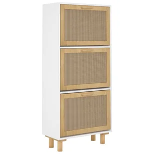 Lumarko Szafka na buty, biała, 52x25x115 cm, materiał drewnopochodny - Szafki na buty - miniaturka - grafika 5