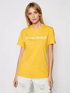 Koszulki i topy damskie - Drivemebikini T-Shirt Unisex Plein Soleil 2020-DRV-003_YEL Żółty Relaxed Fit - grafika 1