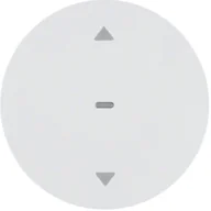 Gniazdka elektryczne - Hager Polo Berker R.1/R.3 Przycisk żaluzjowy komfort biały połysk 85241139 - miniaturka - grafika 1