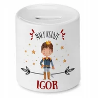 Skarbonki - Skarbonka 330 ml Dla Igora Syna Dziecka Prezent z Nadrukiem ze Zdjęciem - miniaturka - grafika 1