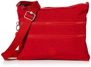 Torebki damskie - Kipling Damska torba na ramię Alvar, M, Czerwony Rouge, Medium - miniaturka - grafika 1