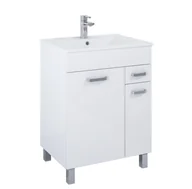 Szafki łazienkowe - Szafka łazienkowa z umywalką Elita Sunn 60 cm biały połysk RE169194008060 - miniaturka - grafika 1