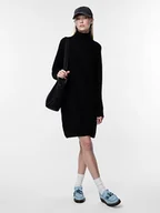 Sukienki - Pieces Sukienka dzianinowa w kolorze czarnym - miniaturka - grafika 1