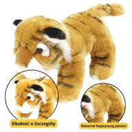 Maskotki i pluszaki - Pluszowa Maskotka Przytulanka Tygrys Kot Brązowy 25cm LEAN Toys - miniaturka - grafika 1