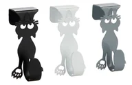 Ręczniki - haczyk na ręcznik kat. 9 x 4 metalowy czarny/biały/szary 3-częściowy - miniaturka - grafika 1