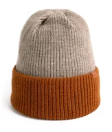 Czapki damskie - Czapka Damska Męska Młodzieżowa Beanie Podwijana Zimowa Dwustronna Ciepła - miniaturka - grafika 1