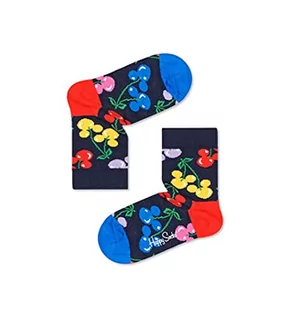 Skarpetki damskie - Happy Socks Kids Very Cherry Mickey Sock, kolorowe i zabawne, Skarpety dla dzieci, Niebieski-Zielony-Czerwony-Żółty (12-24M) - grafika 1