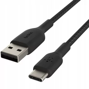 Belkin Kabel Boost Charge Braided USB-C do USB-A 2m, czarny 745883788583 - Kable USB - miniaturka - grafika 1