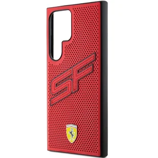 Ferrari FEHCS24LPINR S24 Ultra S928 czerwony/red hardcase Big SF Perforated - Etui i futerały do telefonów - miniaturka - grafika 6