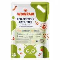 Herbata - Żwirek Tofu Dla Kota 6l Zielona Herbata Zbrylający Biodegradowalny Wowpaw - miniaturka - grafika 1