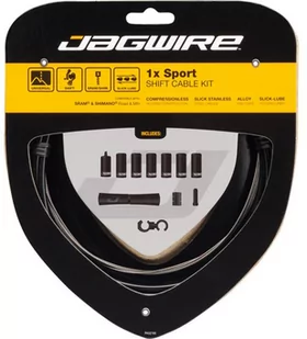 Jagwire Jagwire 1X Sport Shift Linka przerzutki - zestaw, black  2021 Linki przerzutki i pancerze 18020090 - Części rowerowe - miniaturka - grafika 1