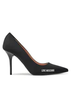 Czółenka - LOVE MOSCHINO Szpilki JA10089G1LIM0000 Czarny - miniaturka - grafika 1