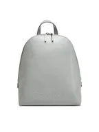 Plecaki - Calvin Klein Plecak Embossed Calvin Round Backpack K60K613185 Szary - miniaturka - grafika 1