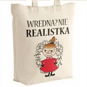 Torby i wózki na zakupy - Torba bawełniana premium prezent na Dzień Kobiet Wredna Nie Realistka - miniaturka - grafika 1