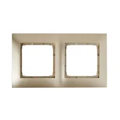Klawisze i ramki - Ramka podwójna Kontakt-Simon 54 DR2/44 złoty mat - miniaturka - grafika 1