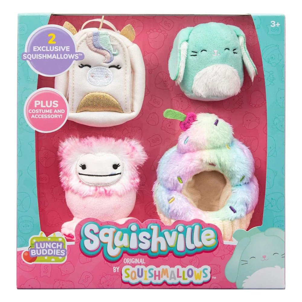 Squishville Maskotki Squishmallows Yeti Caparinne + Królik Sammy