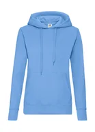 Bluzy damskie - Damska Bluza Z Kapturem Fruit Of The Loom Gruba Sky Blue S - miniaturka - grafika 1