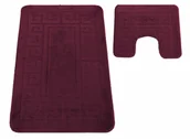 Dywaniki łazienkowe - Eleganckie fioletowe dywaniki łazienkowe Z8-G73 - miniaturka - grafika 1
