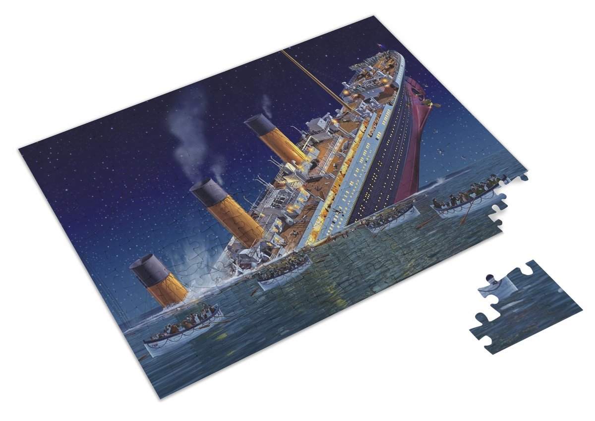 Puzzle + IMIĘ TITANIC WZORY A4 96 el Prezent #1