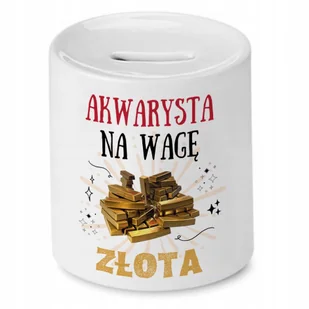 Dla Akwarysty Skarbonka na Urodziny na Prezent z Nadrukiem ze Zdjęciem + Opakowanie na prezent (wzór 04) - Skarbonki - miniaturka - grafika 1