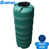 Zbiorniki na deszczówkę - UHP Zbiornik na wodę 750l UHP VERTICON HIGH V-750 Ciemnozielony - miniaturka - grafika 1