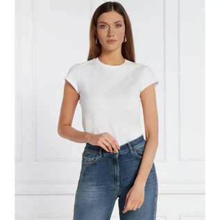 Koszulki i topy damskie - Elisabetta Franchi T-shirt | Slim Fit - grafika 1