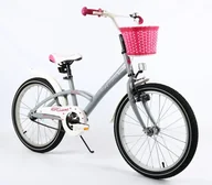Rowery - Rower dziecięcy BMX ROSES 20" Szaro Różowy - miniaturka - grafika 1