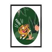 Wyposażenie pokoiku dziecięcego - Obrazek Jungle Life tiger - miniaturka - grafika 1