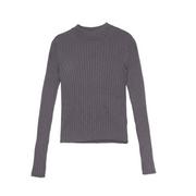 Swetry damskie - Cropp - Szary sweter z półgolfem - Bordowy - miniaturka - grafika 1