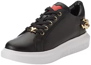 Sneakersy damskie - Love Moschino Damskie sneakersy Sneakerd.gomma40 Vitello Nero, czarny, 37 eu - grafika 1