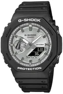 Zegarki męskie - Zegarek G-SHOCK GA-2100SB-1AER G-SHOCK MATTE BLACK AND SILVER - miniaturka - grafika 1