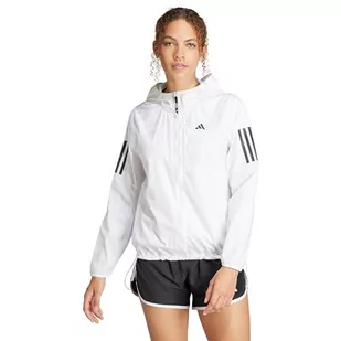 adidas Kurtka damska Own The Run, biały, XS - Kurtki damskie - miniaturka - grafika 1
