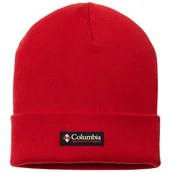 Czapki męskie - Columbia City Trek Heavyweight Beanie 1911251698, Mężczyzna, Czapka, Czerwony - miniaturka - grafika 1