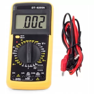 Cyfrowy Miernik Multimetr Prądu DT9205A LCD Cyfra - Multimetry - miniaturka - grafika 1