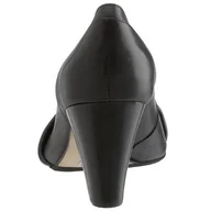 Czółenka - Buffalo 5423-344 damska czółenka gładka skóra czarna, czarny - czarny - 42 EU - miniaturka - grafika 1