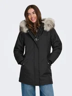 Kurtki damskie - ONLY Parka w kolorze czarnym - miniaturka - grafika 1