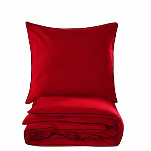 Pościel Basic Bawełniana 200X200 Czerwona - Pościel - miniaturka - grafika 1
