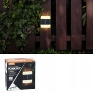 Lampy ogrodowe - Komplet 2 lampek solarnych - kinkiet 9 x 9 x 2.3 cm arras led ciepły biały - Garden Line - miniaturka - grafika 1