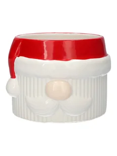 Osłonka doniczka ceramika ozdobna Mikołaj święta - Donice - miniaturka - grafika 1