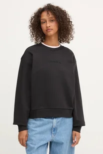 Vans bluza bawełniana damska kolor czarny gładka VN000RAMBLK1 - Bluzy damskie - miniaturka - grafika 1